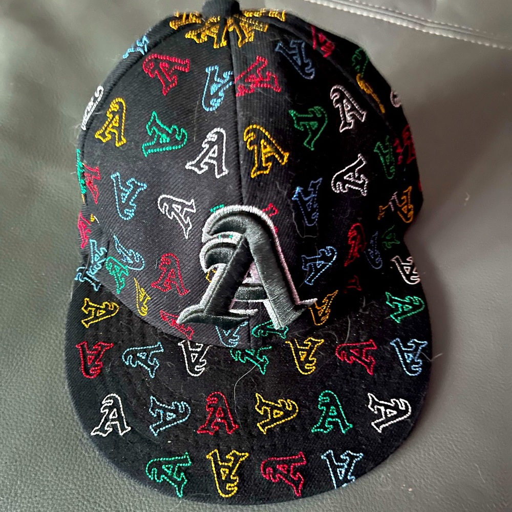 Oakland A graffiti style fitted hat